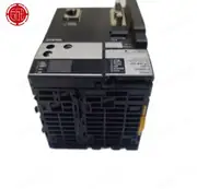 Omron CJ2H-CPU64-EIP PLC CPU unit — installed on a CJ2H CPU rack with a USB programming cable connected to a PC running CX-Programmer and an EtherNet/IP daisy-chain connection to an NA5-12W101B-V1 HMI for operator interface