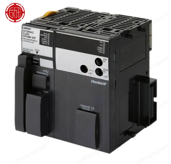 Omron CJ2H-CPU68-EIP High-Performance PLC CPU 400K Steps EtherNet/IP — front view