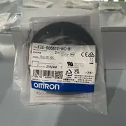 Omron E2E-S05S12-WC-B1 inductive proximity sensor — wiring diagram showing brown +V, blue 0 V, black PNP output colour code