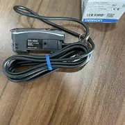 Omron E3X-HD41 1-channel fiber amplifier — rear view showing the DIN-rail mount clip (E39-L143 adapter) and the model-number label with the HD41 (PNP) designation