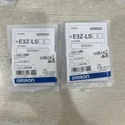 Omron E3Z-LS66 — detail of the M8 4-pin male connector showing the four gold-plated pins and the threaded locking collar for the M8 female harness