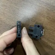 Omron EE-SX670 slot photomicrosensor — standard U-shape body with 5 mm slot width and connector on rear face