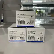 Omron G3NA-210B-UTU DC5-24 solid state relay — front view showing the screw terminal block (4 terminals: +in, -in, output, output) and the LED status indicator on the top face