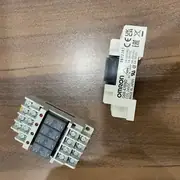 Omron G6B-4BND DC24V terminal relay — two G6B-4 terminal relay blocks showing the back view with VDE / CE / UKCA certification marks and OMRON G6B-47BND COIL 24VDC labels (same form factor for 4BND / 47BND / 48BND variants)