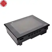 Omron NB3Q-TW00B HMI - side view showing the slim 52.8 mm depth and the panel-cutout mounting brackets