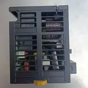 Omron NJ-PD3001 — M4 screw terminals with + and – DC input and RUN output markings