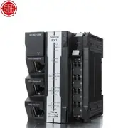 Omron NX102-1000 NX1 controller — bottom terminal block close-up showing 24 VDC supply and grounding