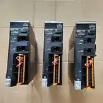 Omron R88D-1SN02H-ECT 1S servo drive — side label close-up showing model code, 200W rating, and 1S series marking