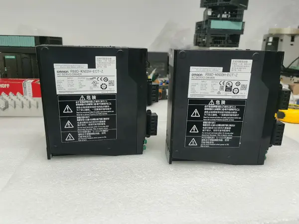 Omron R88D-KN02H-ECT-Z EtherCAT Servo Drive 200W 200V G5 Series with Safety — front view