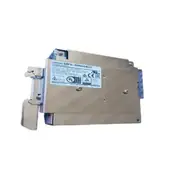 Omron S8FS-G05024CD — metal label panel with certification marks and rail clip visible