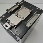 Omron S8VK-T48024 — mounting face showing the metal rail clip and support brackets
