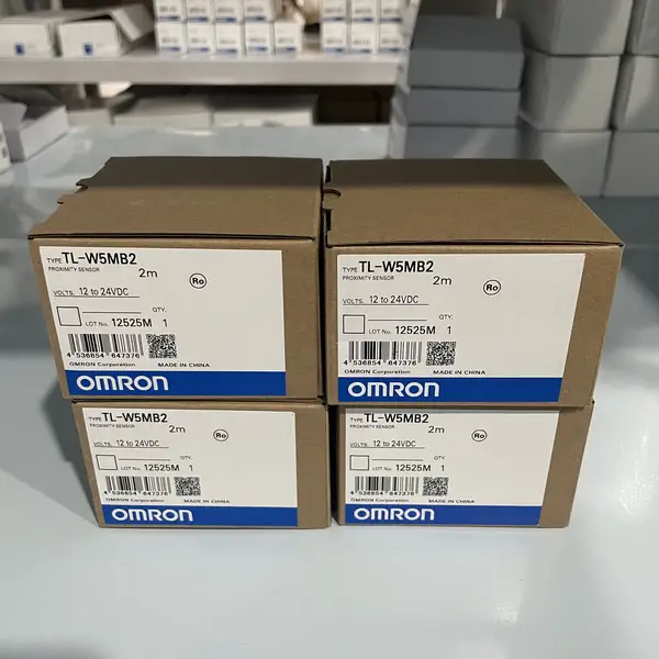 Omron TL-W5MB2 2M Inductive Proximity Sensor M12 5mm 2m Cable — front view