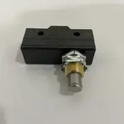Omron Z-15GQ-B basic switch — top label close-up showing the model marking, 15 A / 250 VAC rating, SPDT contact configuration, and the CE/UL/CSA certification marks